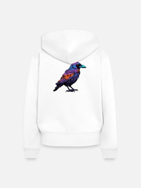 Neonrabe Pracht - Frauen Premium Bio Zip Hoodie - Weiß