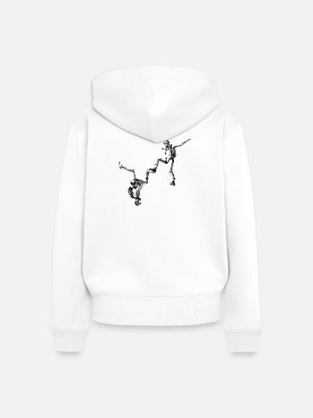 Freefly Skydiving - Frauen Premium Bio Zip Hoodie - Weiß