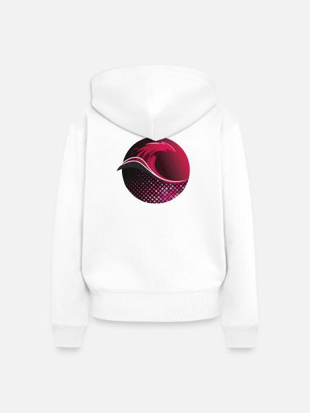 Sports Wave - Frauen Premium Bio Zip Hoodie - Weiß