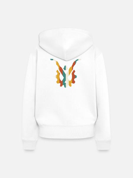 Schweißbrenner-Ausrüstung Metall - Frauen Premium Bio Zip Hoodie - Weiß
