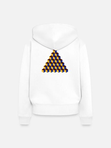 Muster (7) - Frauen Premium Bio Zip Hoodie - Weiß