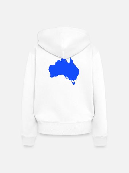 Australien - Frauen Premium Bio Zip Hoodie - Weiß