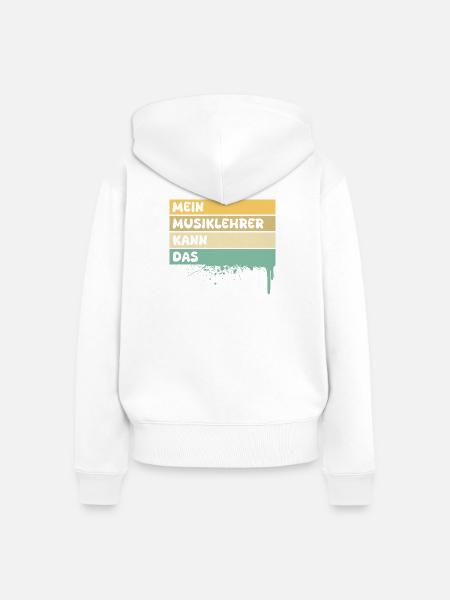 Beruf Musiklehrer - Frauen Premium Bio Zip Hoodie - Weiß