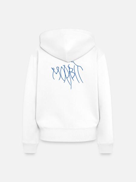 Geschenkidee für echte Moabiter - Frauen Premium Bio Zip Hoodie - Weiß