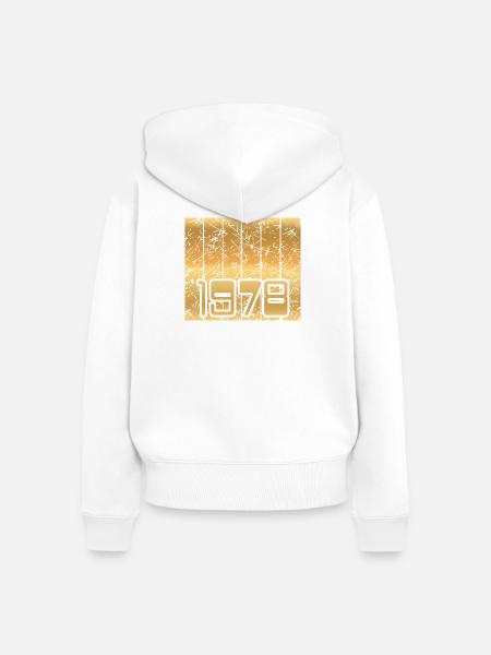 1978 - Frauen Premium Bio Zip Hoodie - Weiß