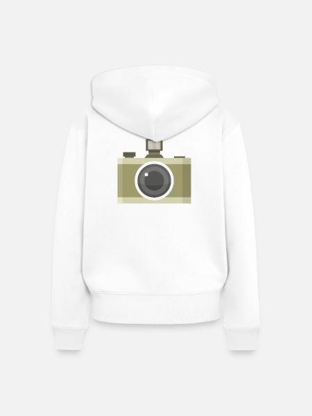 Zimmer - Frauen Premium Bio Zip Hoodie - Weiß
