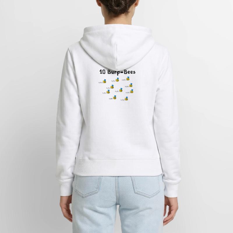 10 Burpees - oder waren es 10 Burp Bees? Frauen Premium Bio Zip Hoodie