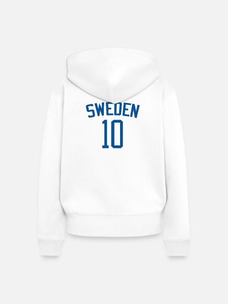Sweden 10 – Sportdesign - Frauen Premium Bio Zip Hoodie - Weiß