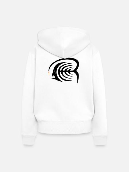 Anglerfisch - Frauen Premium Bio Zip Hoodie - Weiß