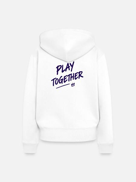 Play - Frauen Premium Bio Zip Hoodie - Weiß