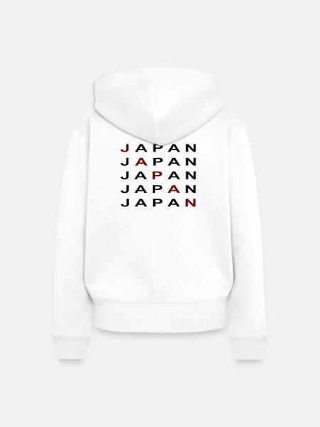 Japan2 - Frauen Premium Bio Zip Hoodie - Weiß