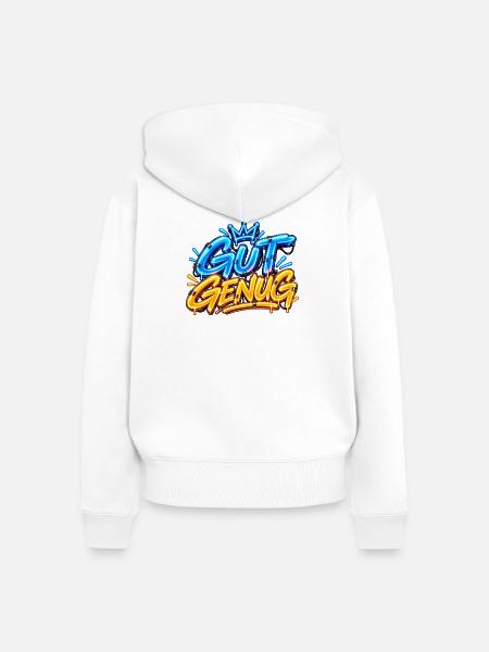 Gut Genug  - Frauen Premium Bio Zip Hoodie - Weiß