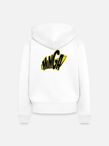 Minga München 089  - Frauen Premium Bio Zip Hoodie - Weiß