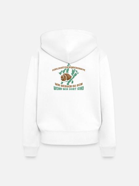 Schildkörten Wandergruppe Wander Bergsteiger - Frauen Premium Bio Zip Hoodie - Weiß
