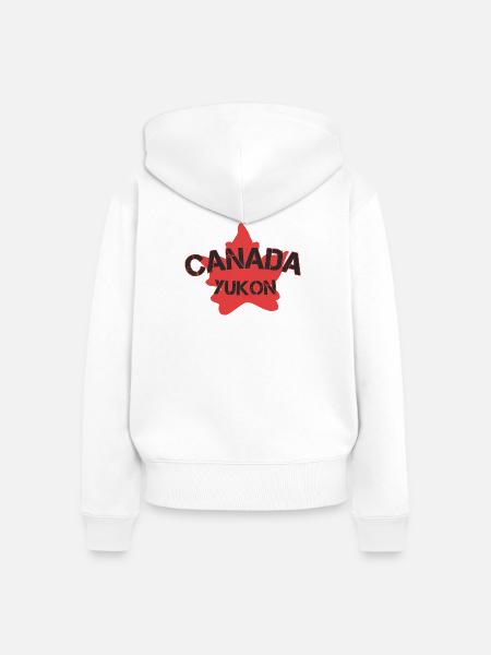 yukon canada  - Frauen Premium Bio Zip Hoodie - Weiß