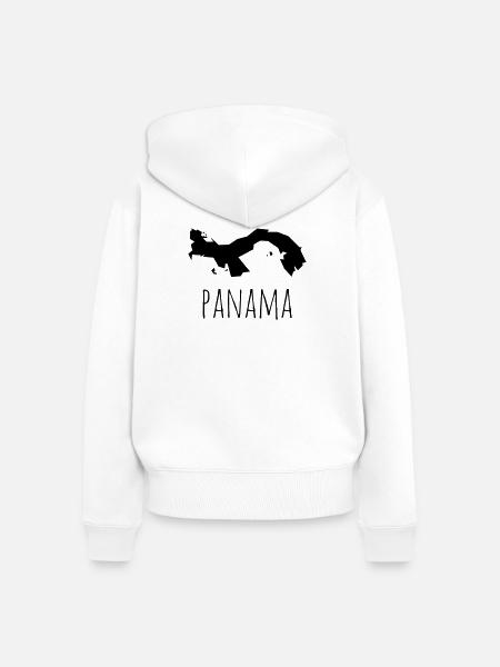 panama - Frauen Premium Bio Zip Hoodie - Weiß