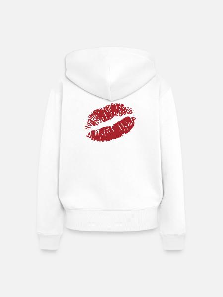 Lipps - Frauen Premium Bio Zip Hoodie - Weiß