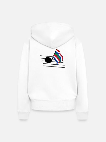 Schier Music Flag – Insel-Vibes - Frauen Premium Bio Zip Hoodie - Weiß