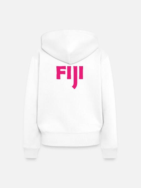 Fiji - Fidschi - Inseln - Pazifik - Südsee - Frauen Premium Bio Zip Hoodie - Weiß