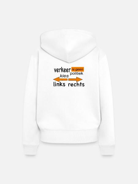 Verkehr - Frauen Premium Bio Zip Hoodie - Weiß
