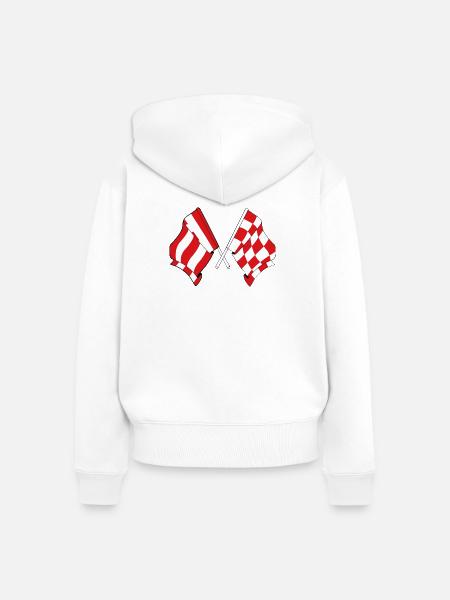 Eindhoven & Brabant United - Frauen Premium Bio Zip Hoodie - Weiß