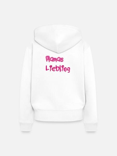 Mamas Liebling - Frauen Premium Bio Zip Hoodie - Weiß