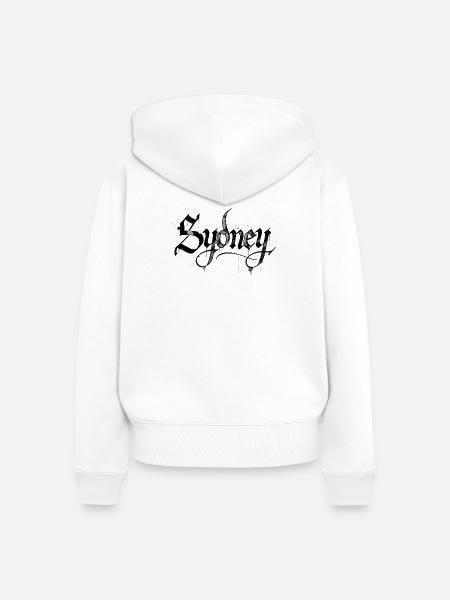 Sydney - Frauen Premium Bio Zip Hoodie - Weiß