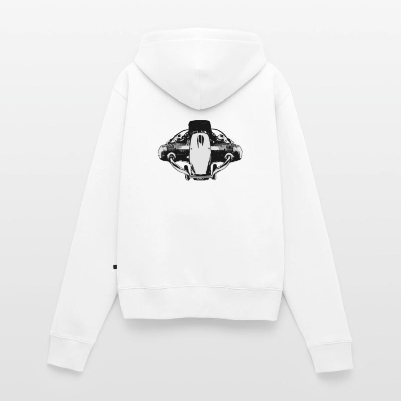 2 Ventil Boxermotor Frauen Premium Bio Zip Hoodie