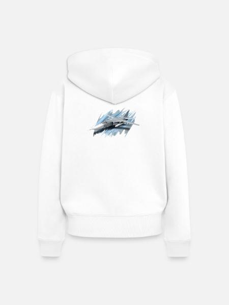 Su-24 - Frauen Premium Bio Zip Hoodie - Weiß