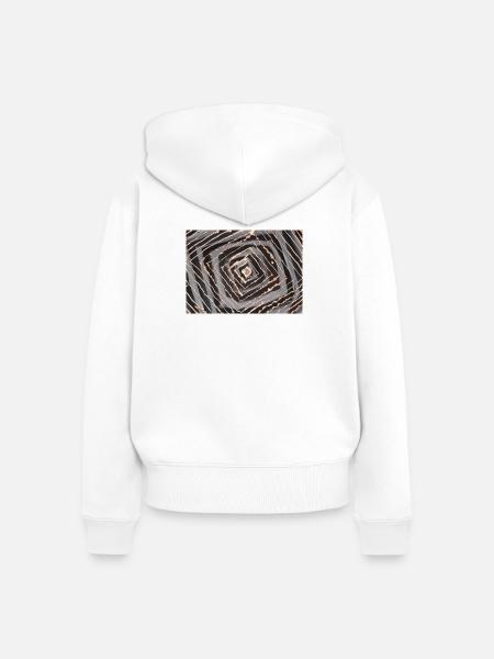 Strudel - Frauen Premium Bio Zip Hoodie - Weiß