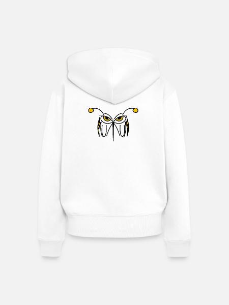 STING - Angry Wasp - Frauen Premium Bio Zip Hoodie - Weiß