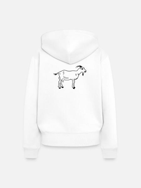 Kid transparent - Frauen Premium Bio Zip Hoodie - Weiß