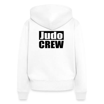 Judo-Mannschaft - Frauen Premium Bio Zip Hoodie - Weiß - Hinten - AI Model Female 172 light (172cm)