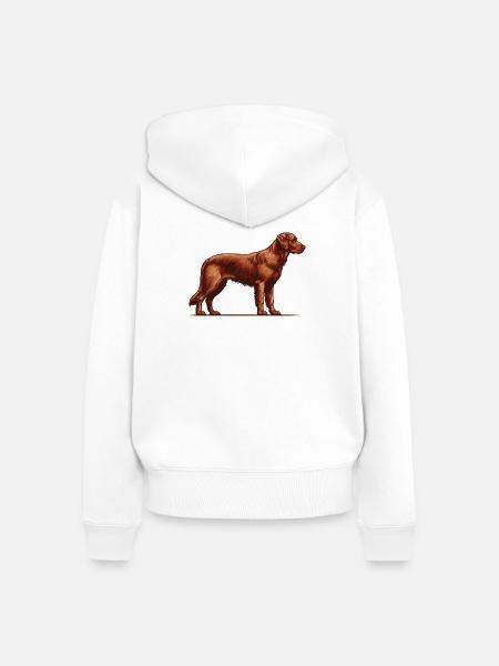 Chesapeake Bay Retriever - Frauen Premium Bio Zip Hoodie - Weiß