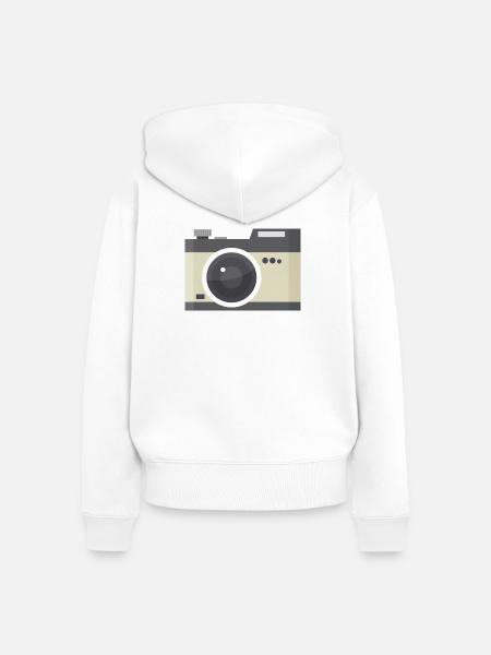 Zimmer - Frauen Premium Bio Zip Hoodie - Weiß