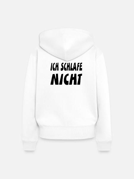 Schlafen - Frauen Premium Bio Zip Hoodie - Weiß