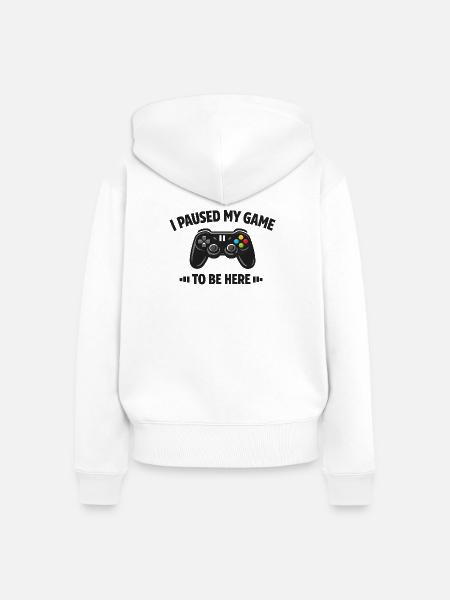 Gaming Design - Frauen Premium Bio Zip Hoodie - Weiß
