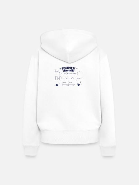 Fourier-Serie - Frauen Premium Bio Zip Hoodie - Weiß