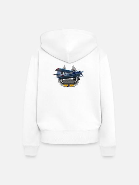 An-2 - Frauen Premium Bio Zip Hoodie - Weiß