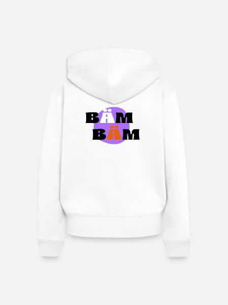 BÄM, BÄM - Frauen Premium Bio Zip Hoodie - Weiß