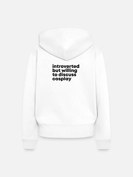 Cosplayer Cosplayer - Frauen Premium Bio Zip Hoodie - Weiß