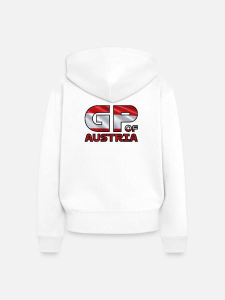 austria_gp - Frauen Premium Bio Zip Hoodie - Weiß