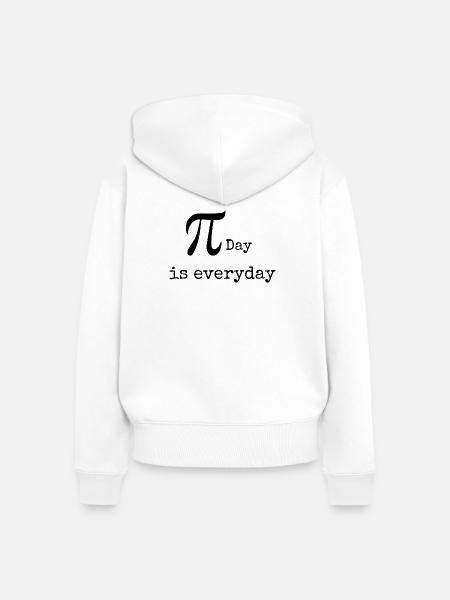 Mathe-Nerd-T-Shirt - Frauen Premium Bio Zip Hoodie - Weiß