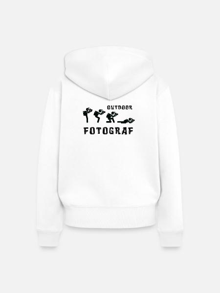 Outdoor Fotograf - Frauen Premium Bio Zip Hoodie - Weiß