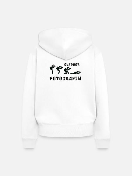 Outdoor Fotografin - Frauen Premium Bio Zip Hoodie - Weiß