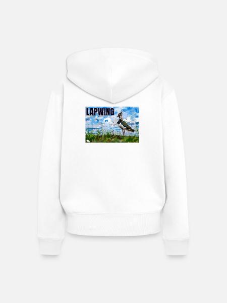 KIEBITZ - Frauen Premium Bio Zip Hoodie - Weiß