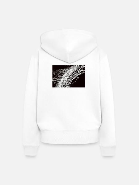 Lichtspiele 1 - Frauen Premium Bio Zip Hoodie - Weiß