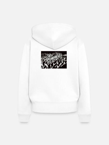 Lichtspiele 6 - Frauen Premium Bio Zip Hoodie - Weiß