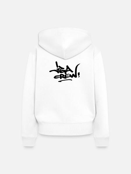 JGA Crew - Frauen Premium Bio Zip Hoodie - Weiß