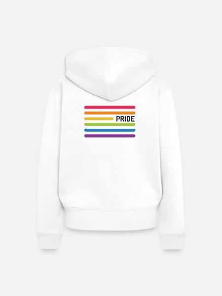 LGBT Pride Monat - Pride! - Frauen Premium Bio Zip Hoodie - Weiß
